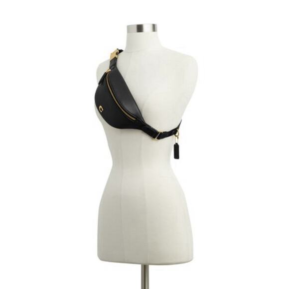 Coach NWT Essential Belt Bag Fanny Pack Black Leather RARE Discontinued CR507 - Picture 12 of 12